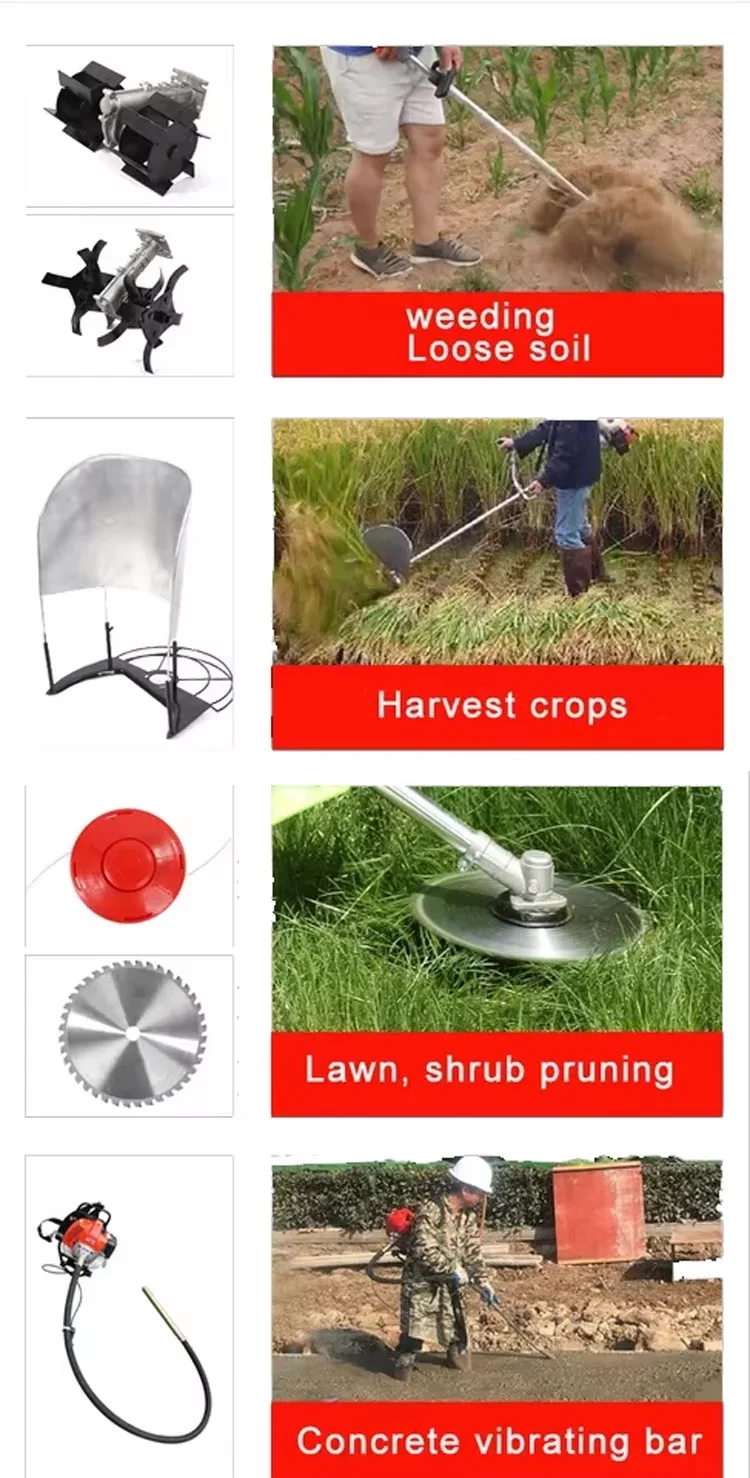 Top Sale Remote Walking Control Petrol Lawn Mower 2 Stroke Engine Aluminum Material 200mm Cutting Width - view 5