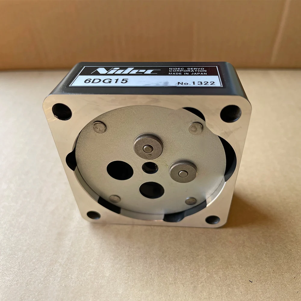 NIDEC Gearbox model is 6DG15 , Made in Japan