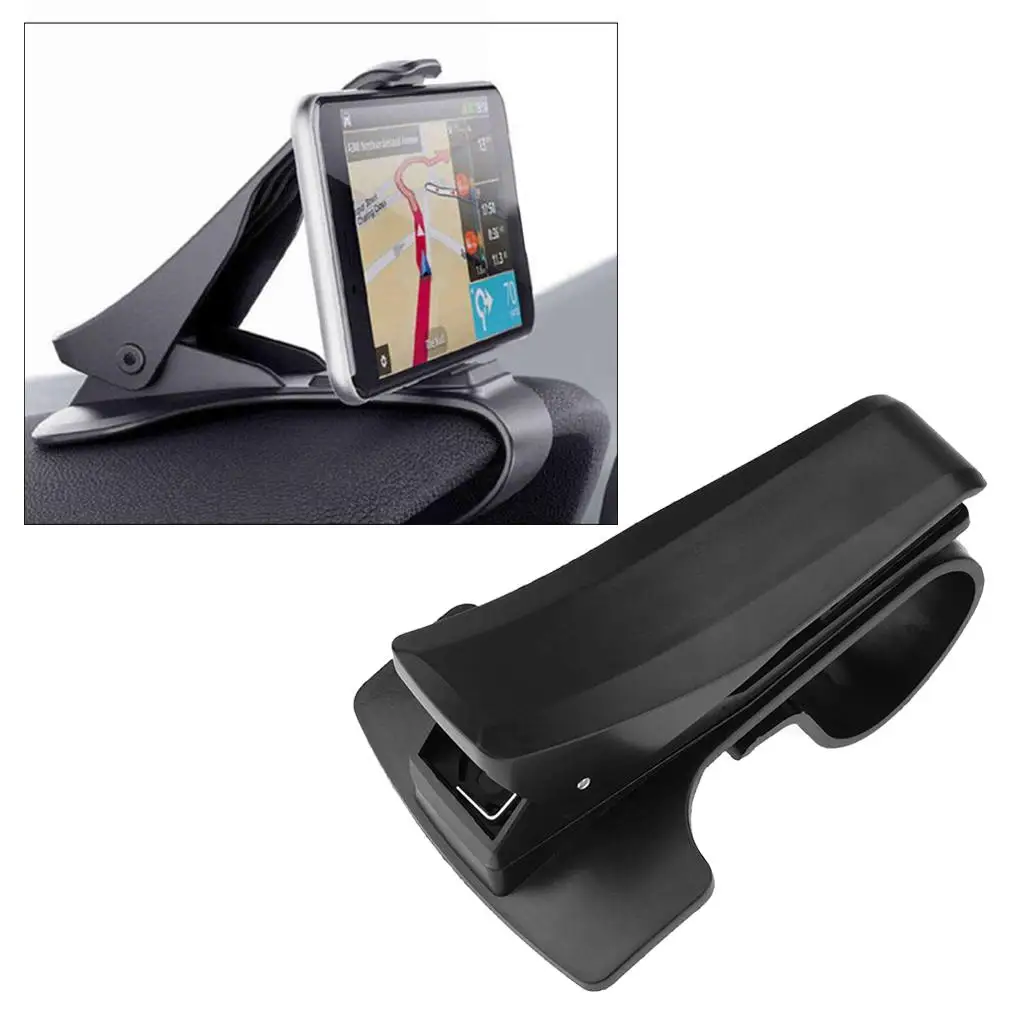 Car GPS Holder Clamp Dashboard Mount Flexible Navigation Cradle ABS Clip for Phone Tablet PDA Secure Fit
