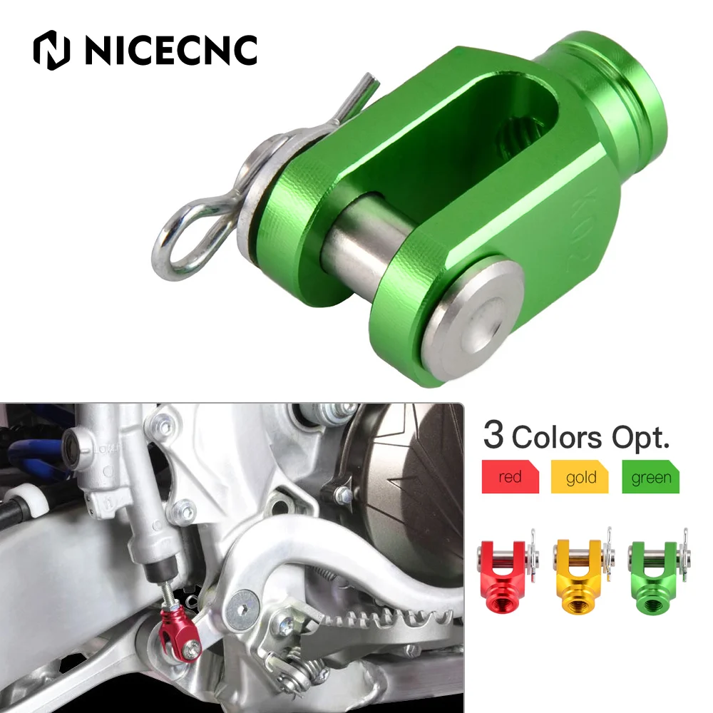 NICECNC Billet Rear Brake Clevis For Kawasaki KX KLX 80 85 100 125 250 D-TRACKER Suzuki RM RMX DRZ DR-Z 400S 400SM LTR450 250SB