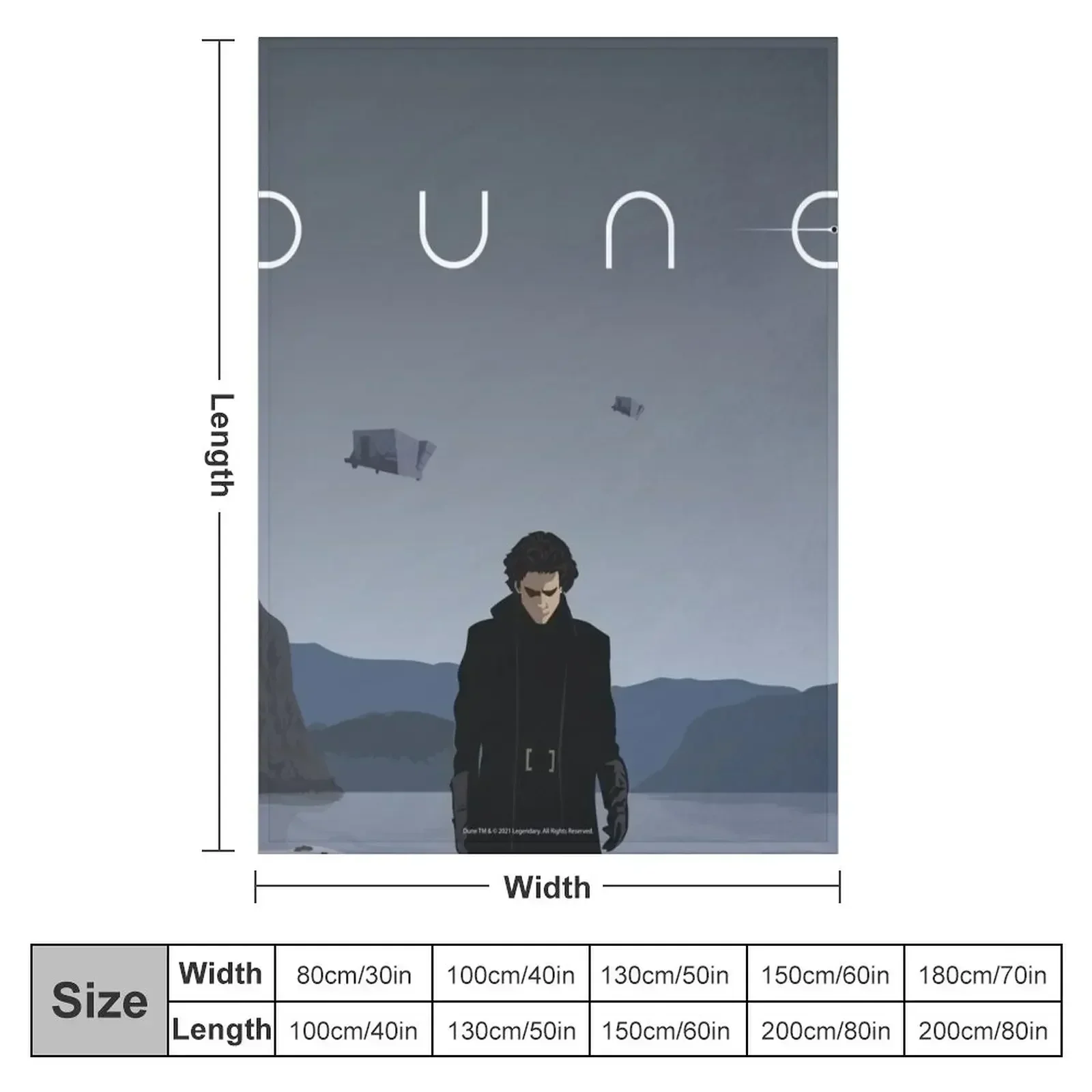 Paul Atreides Throw Blanket couch cozy soft plush fuzzy picnic outdoor blanket