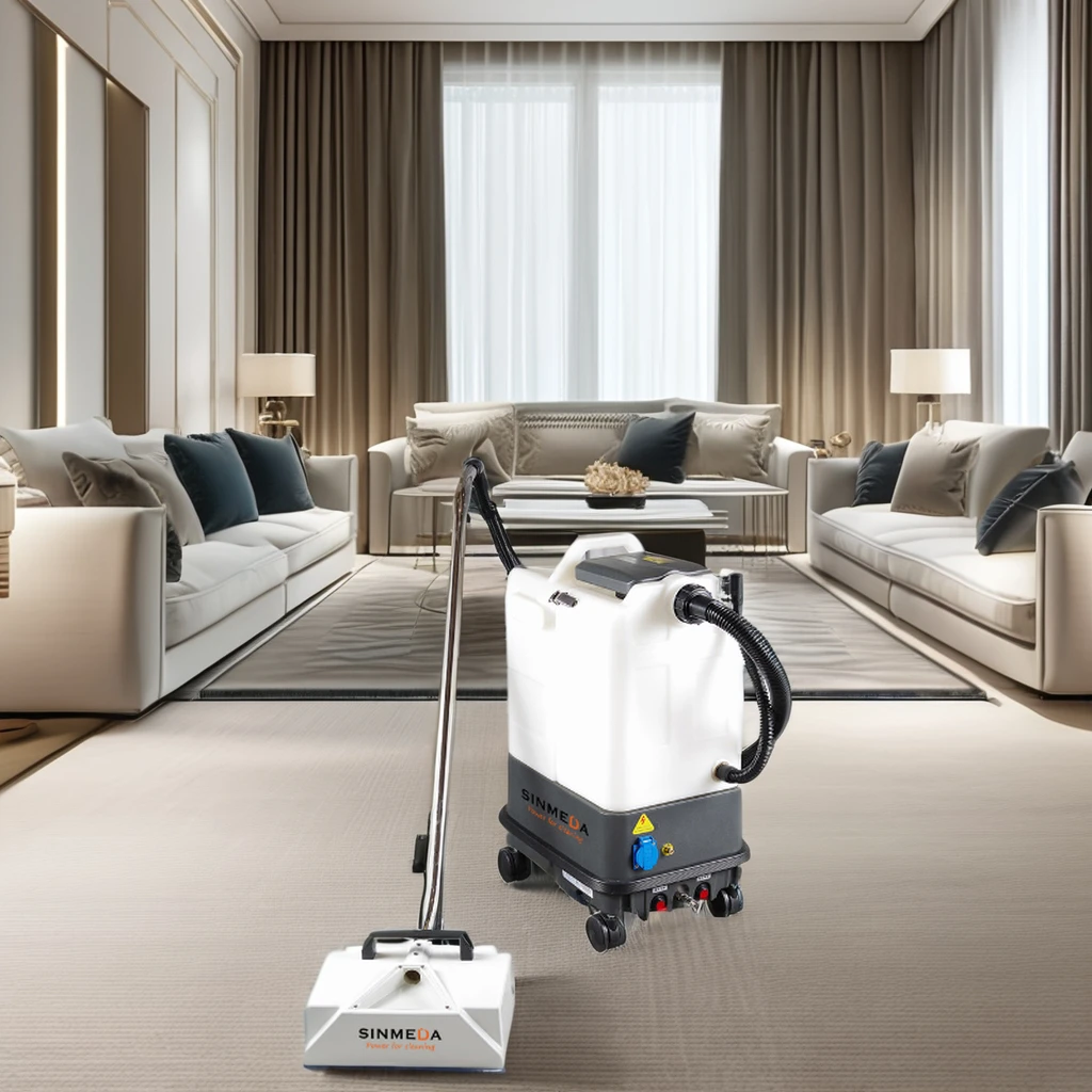 Commercial Carpet Cleaning Machine Professional Dry Wet Wand Hot Water New Air Restaurant Use Swivel Head Motor