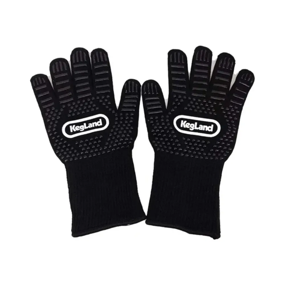 KegLand Heat Insulation Gloves High Heat Resistant Oven Mitts Multifunctional Thickening Gloves BBQ Picnic Supply