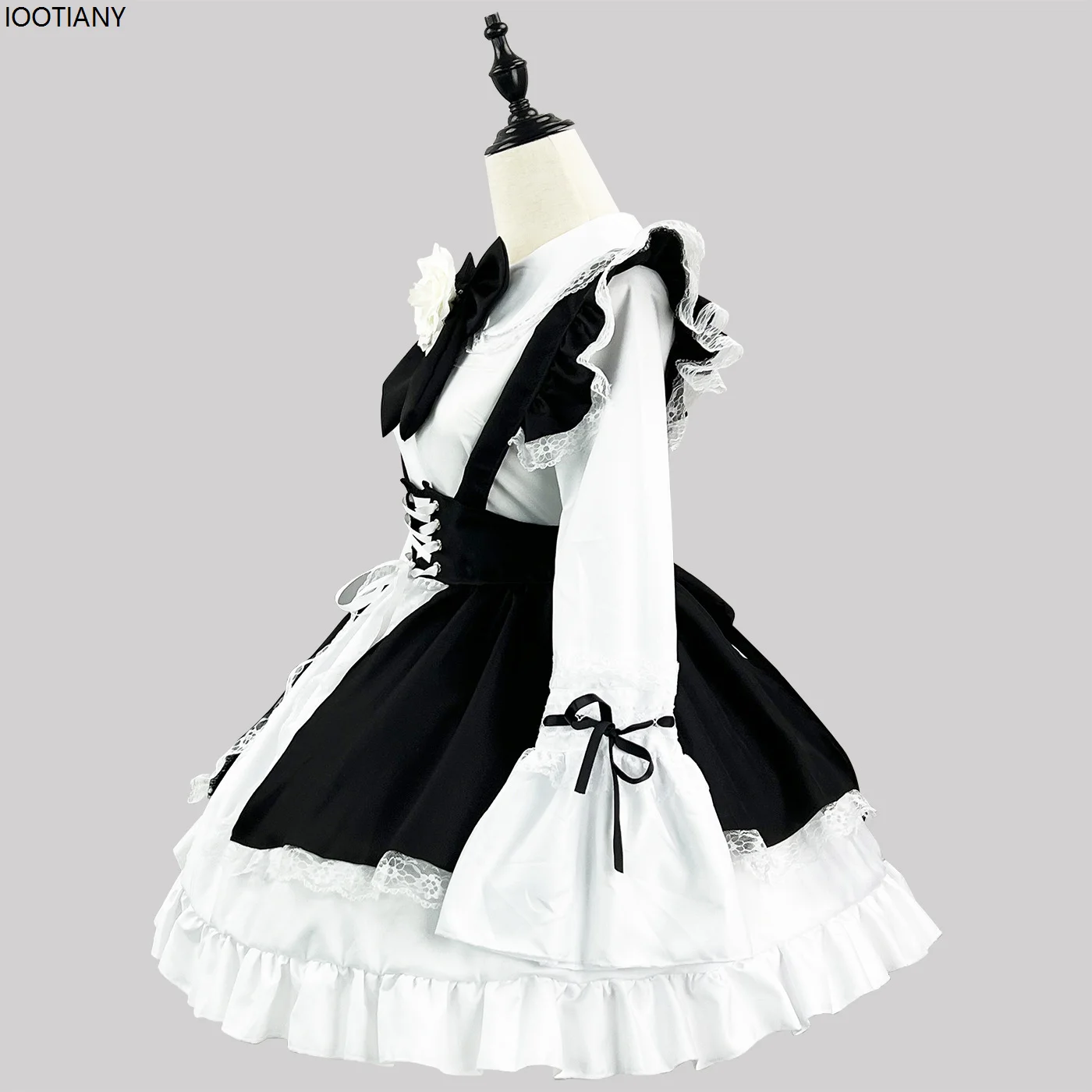 Japanese Cute Two Yuan Maid Dress Soft Sister Lolita Dress Women's Big Boss Restaurant Maid Uniform Set Gothic Lolita