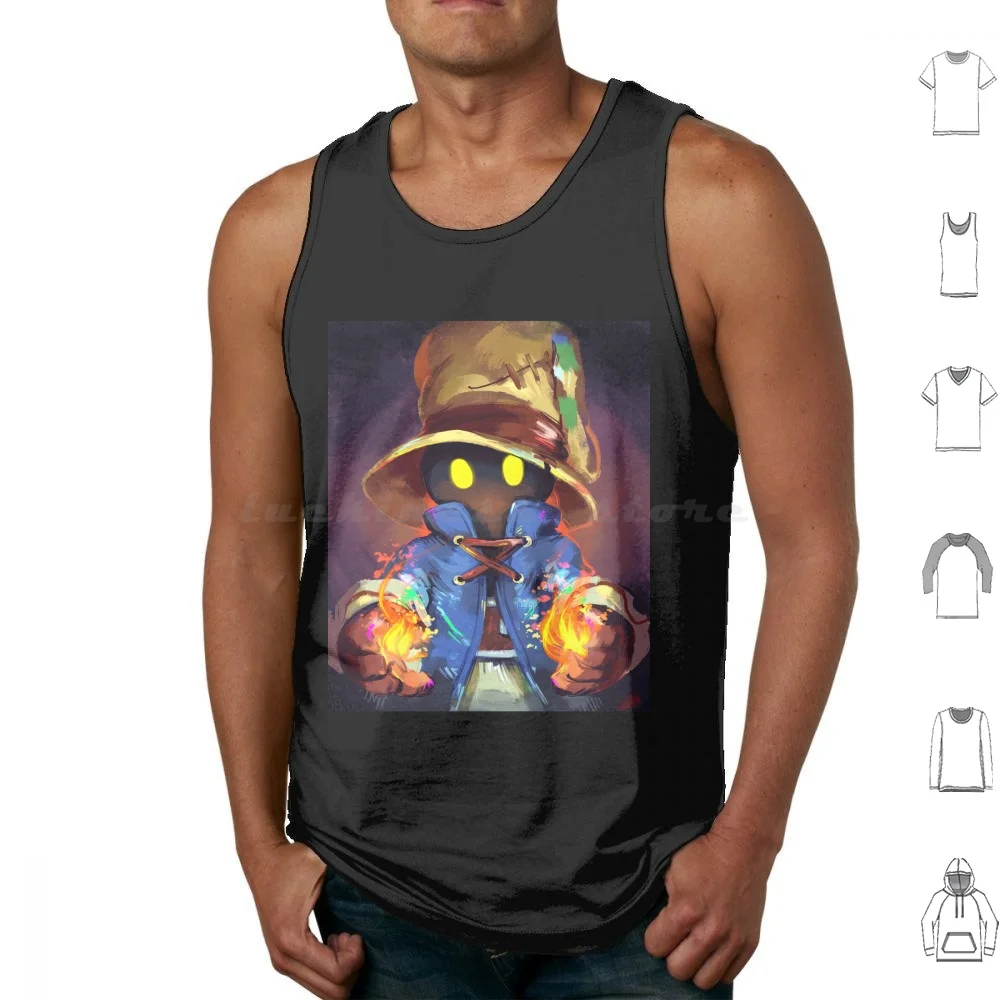 A Powerful Dark Mage Vivi Tank Tops Vest Sleeveless Final Fantasy Fantasy Vivi Ff9 Ornitier Ffix Black Mage Wizard Mage