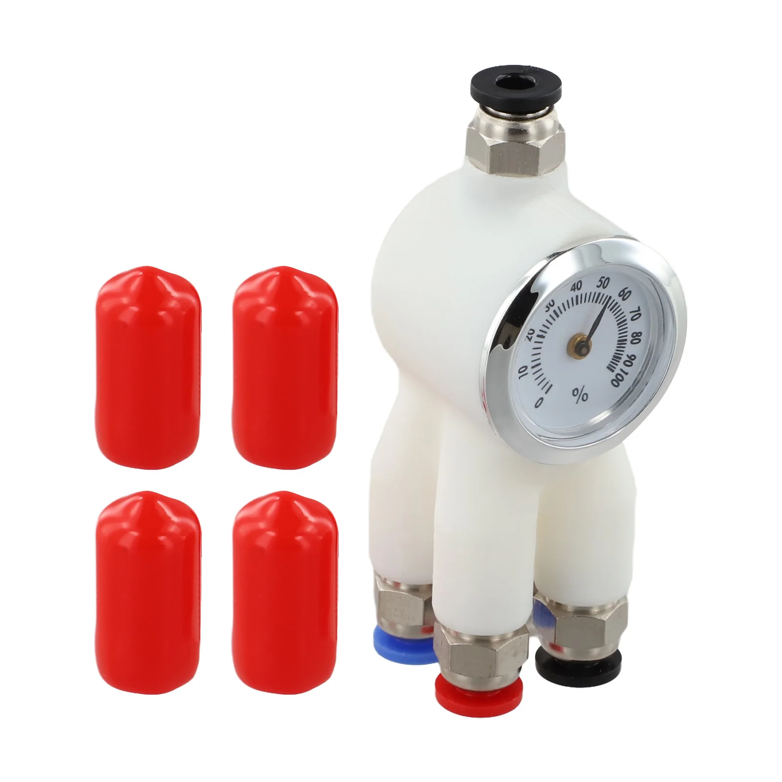 

Адаптер расширения материала трубы, 4 порта, 4 в 1, подающая труба с крышкой для 3D-печати для X1/P1, для деталей адаптера Bambu PTFE