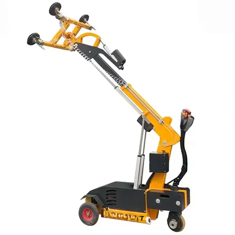 ow Price Small Lifting Equipment 800kg Electric Mobile Glazing Trolley Glass Loading Robot