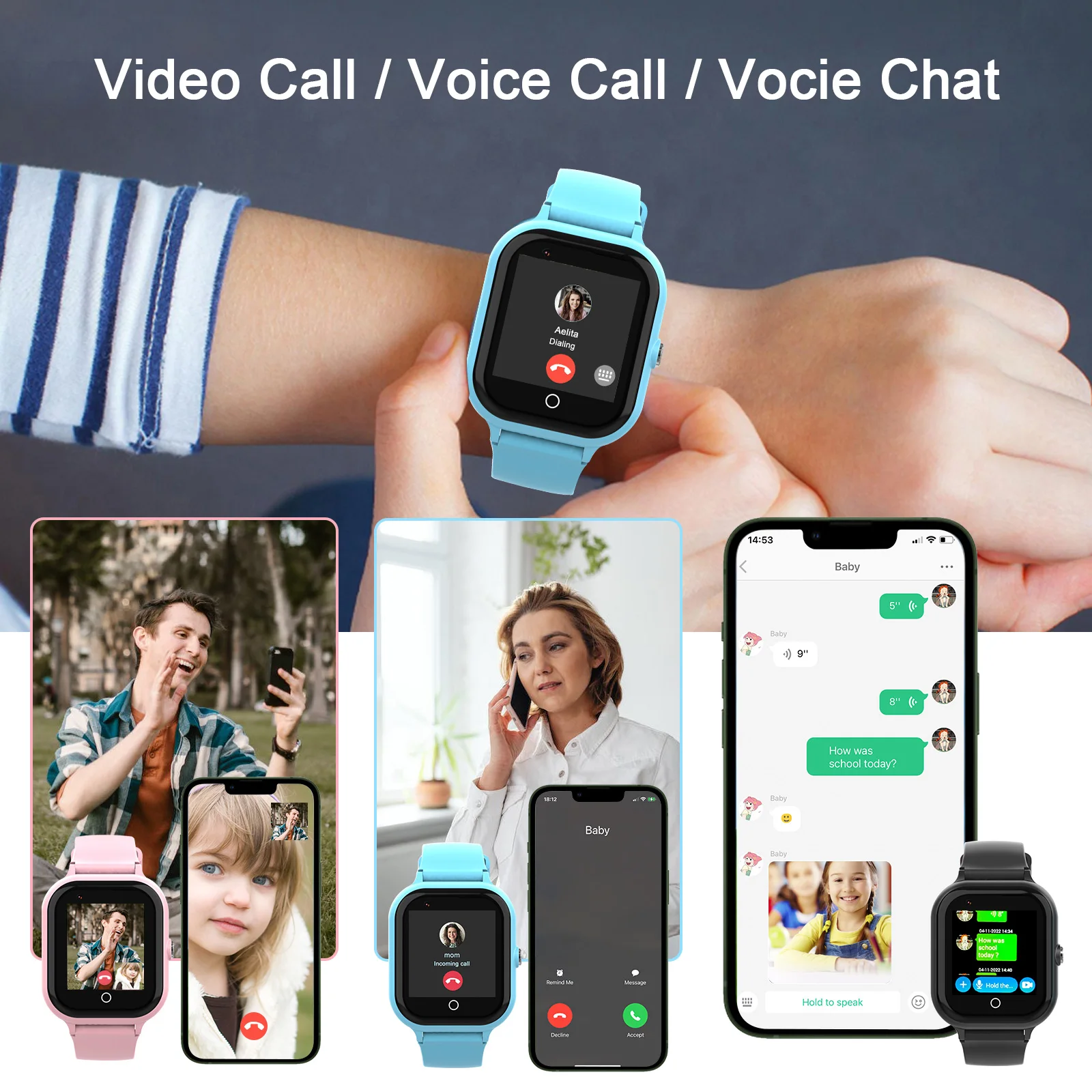 Wonlex 4G Smart Watch Kids GPS WiFi Location Camera Tracker Phone Call SOS Alert KT24 Waterproof WhatsApp Children Smart Watch - Image 3