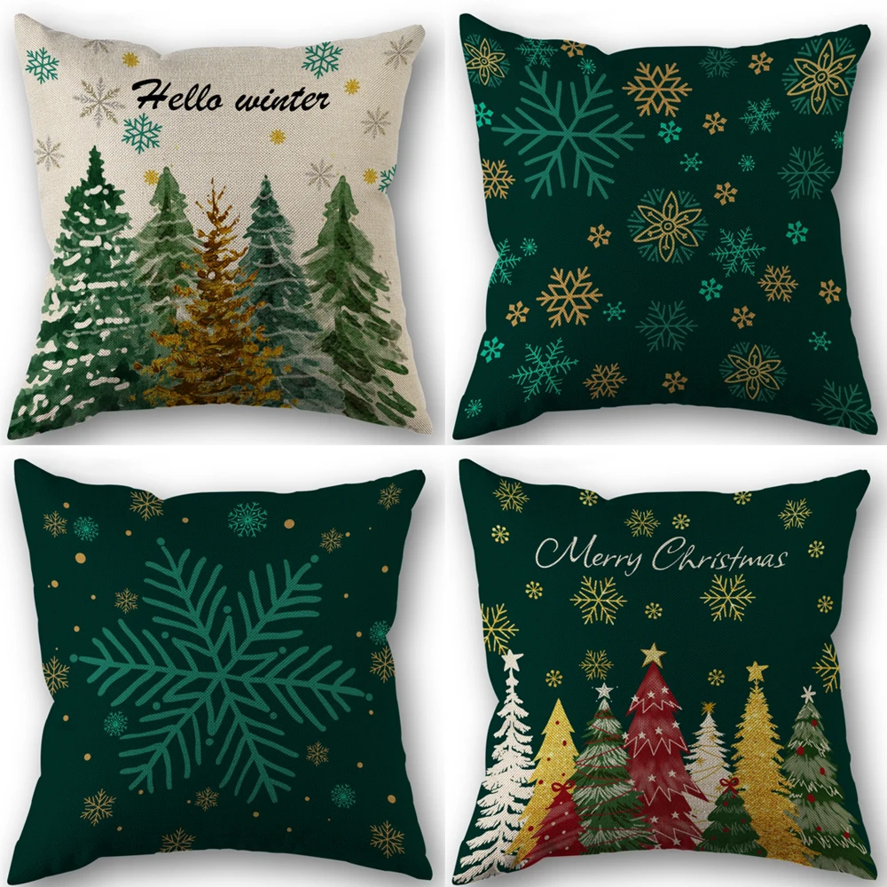 1pc/4pcs Vintage herfstkussenslopen 18x18 inch - herfst oranje wit pompoenontwerp voor Kerstmis Thanksgiving