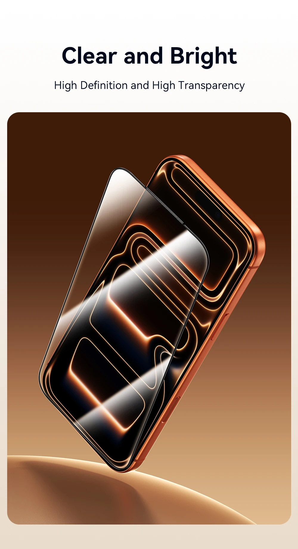 Joyroom 3/2/1 Stück Glas für iPhone 18 17 ProMax Displayschutzfolie Vollbild Staubfreies HD Panzerglas für iPhone 17 16 Pro Max – Detail 10