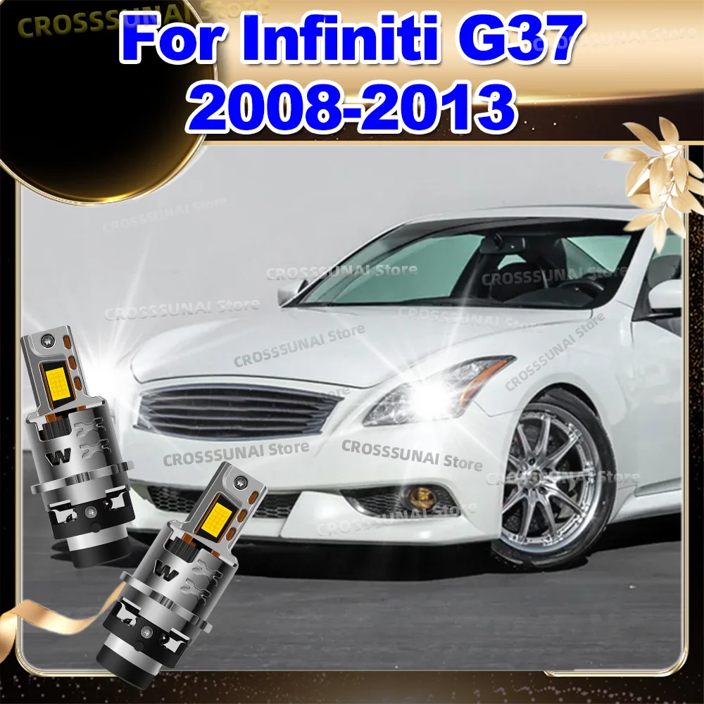 

2 шт. светодиодные фары HID лампы 50000LM ксеноновые автомобильные фары турболампы Canbus для Infiniti G37 2008 2009 2010 2011 2012 2013