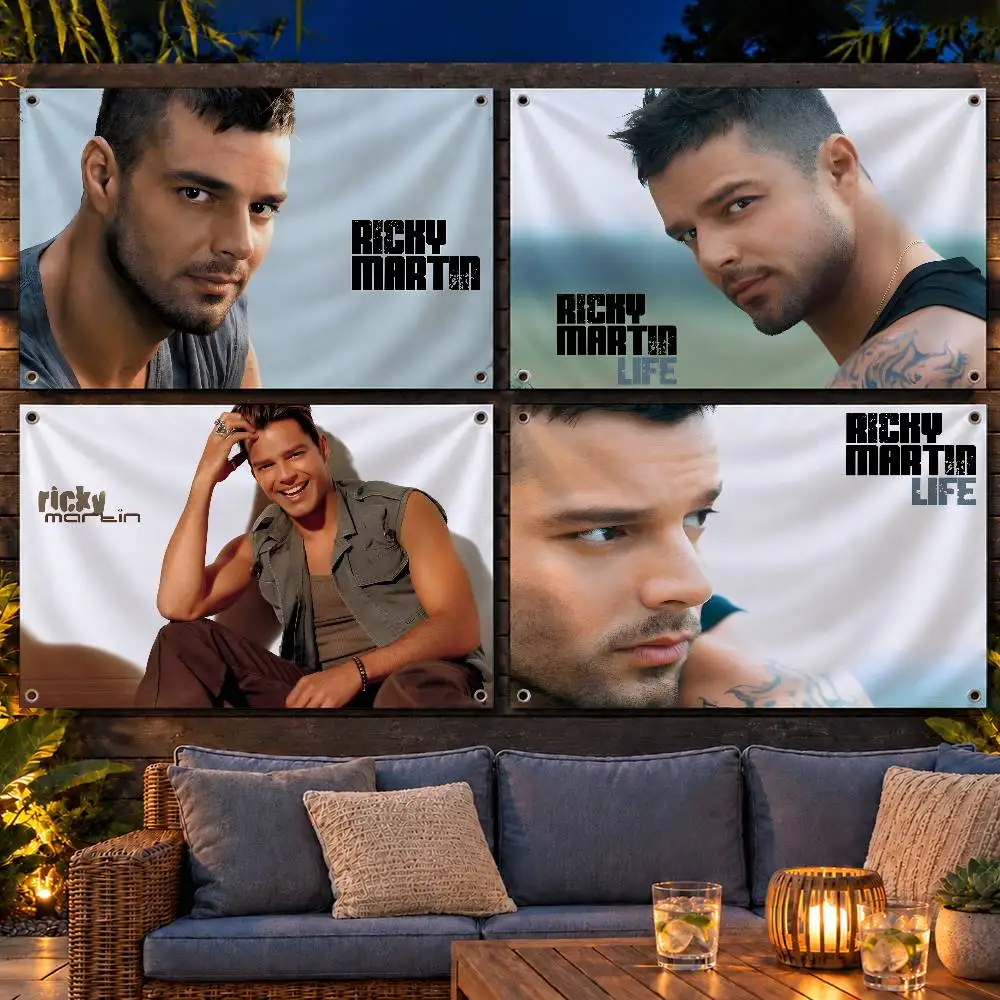 Trending Singer Ricky Martin Indoor Outdoor Flag Banner Party Decor Hanging Wall Backdrop
