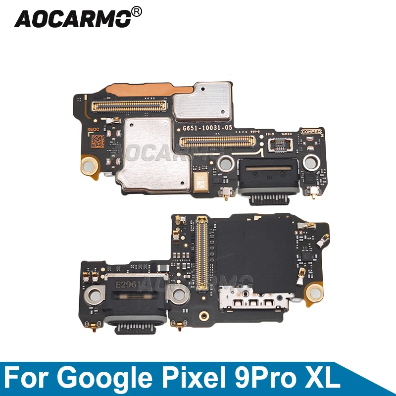 

Aocarmo For Google Pixel 9 9Pro XL Charging Port Charger Dock Sim Card Reader Flex Cable Repair