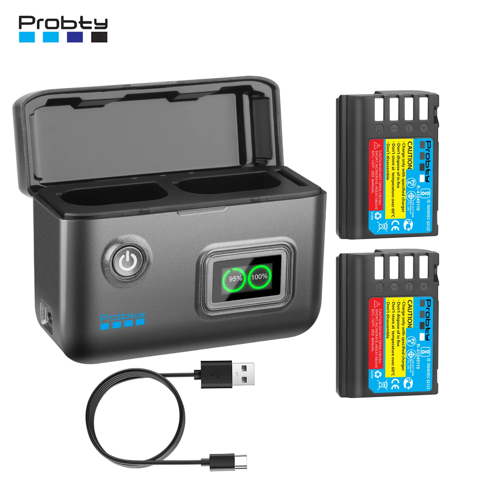 2200mAh DMW-BLK22 DMW BLK22 Battery And Portable Fast Charger for Lumix DC-S5, S5II, S5IIX, S5M2, S5M2X, S1RII, GH6, GH6L, GH5II