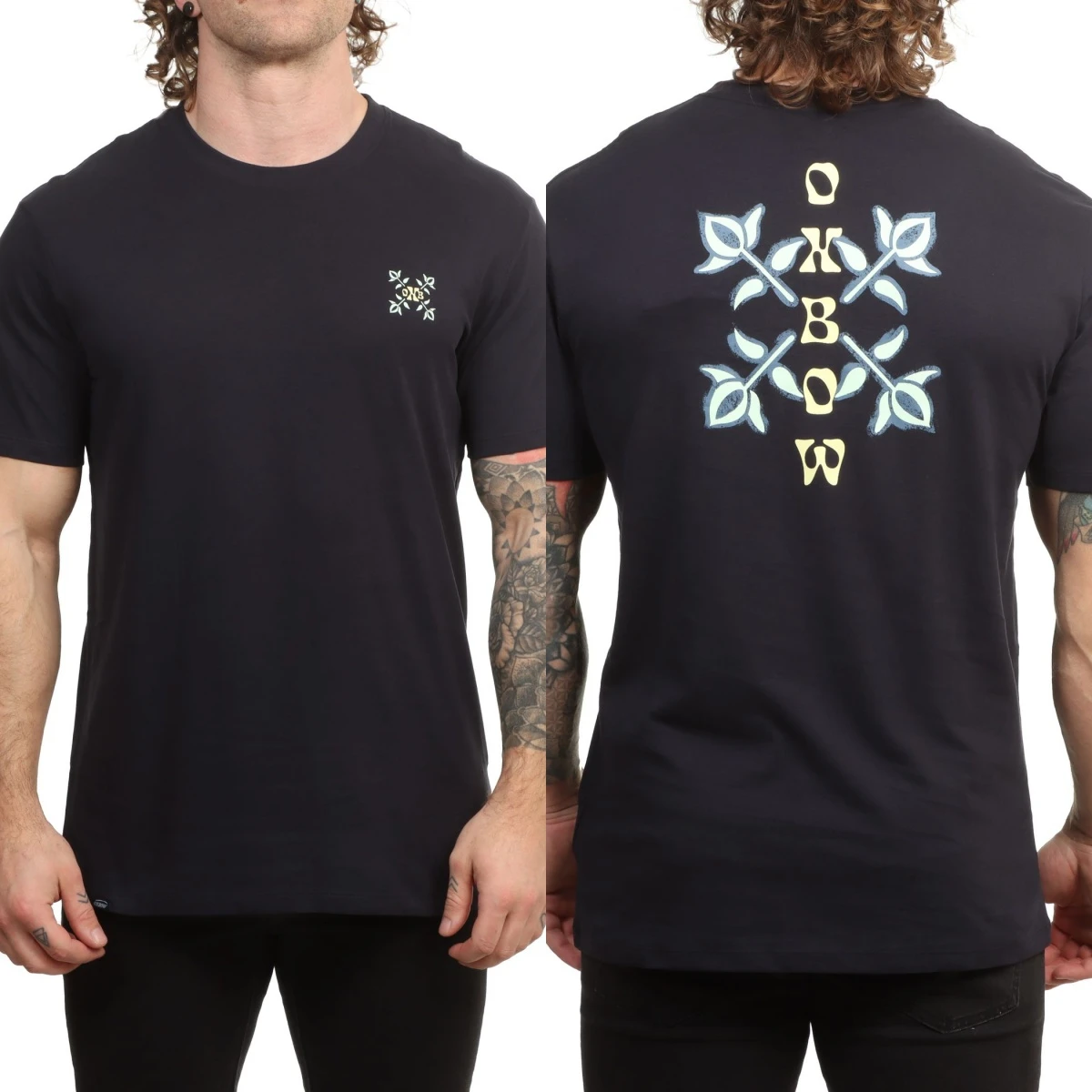 Rare Ox Outdoor Bow Graphic Cotton T-shirt Unisex Summer Short Sleeve Fashion Brand Tee Luxury Casual Vintage Tees
