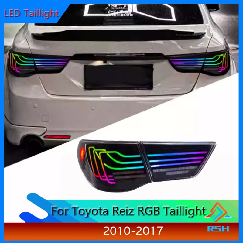 

Сборка заднего фонаря для Toyota Reiz 2010-2012, модификация LED, стоп-сигнал, поворотный сигнал, задний фонарь, plug and play