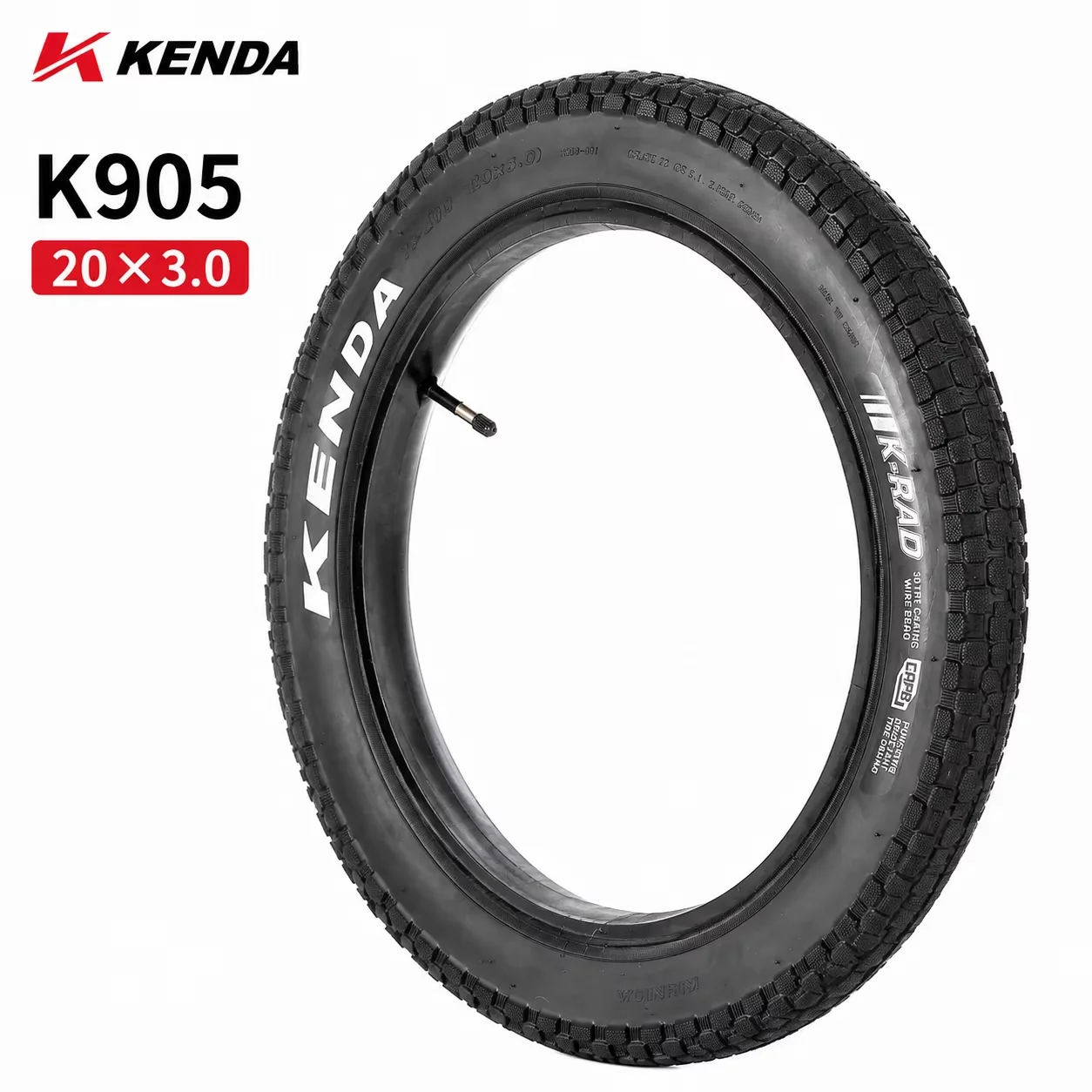 KENDA 20x3.0 16x4.0 Fatbike-Reifen mit Schlauch 76-406 E-Bike Elektrofahrrad Breiter Reifen – Detail 29