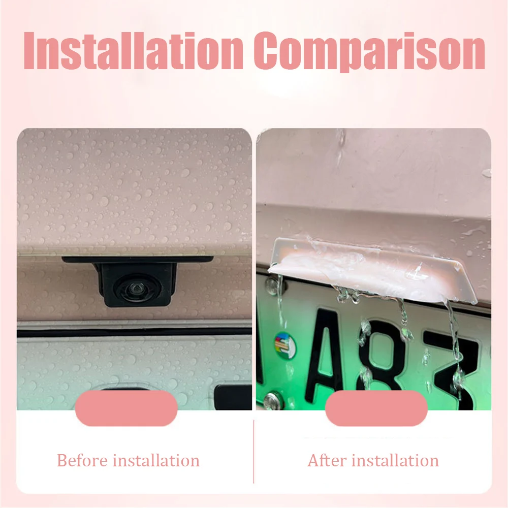 Car Reverse Camera Rain Shade Cover Automobile Rear Camera Rain Shield Cover  Auto Decoration Exterior Accessorie