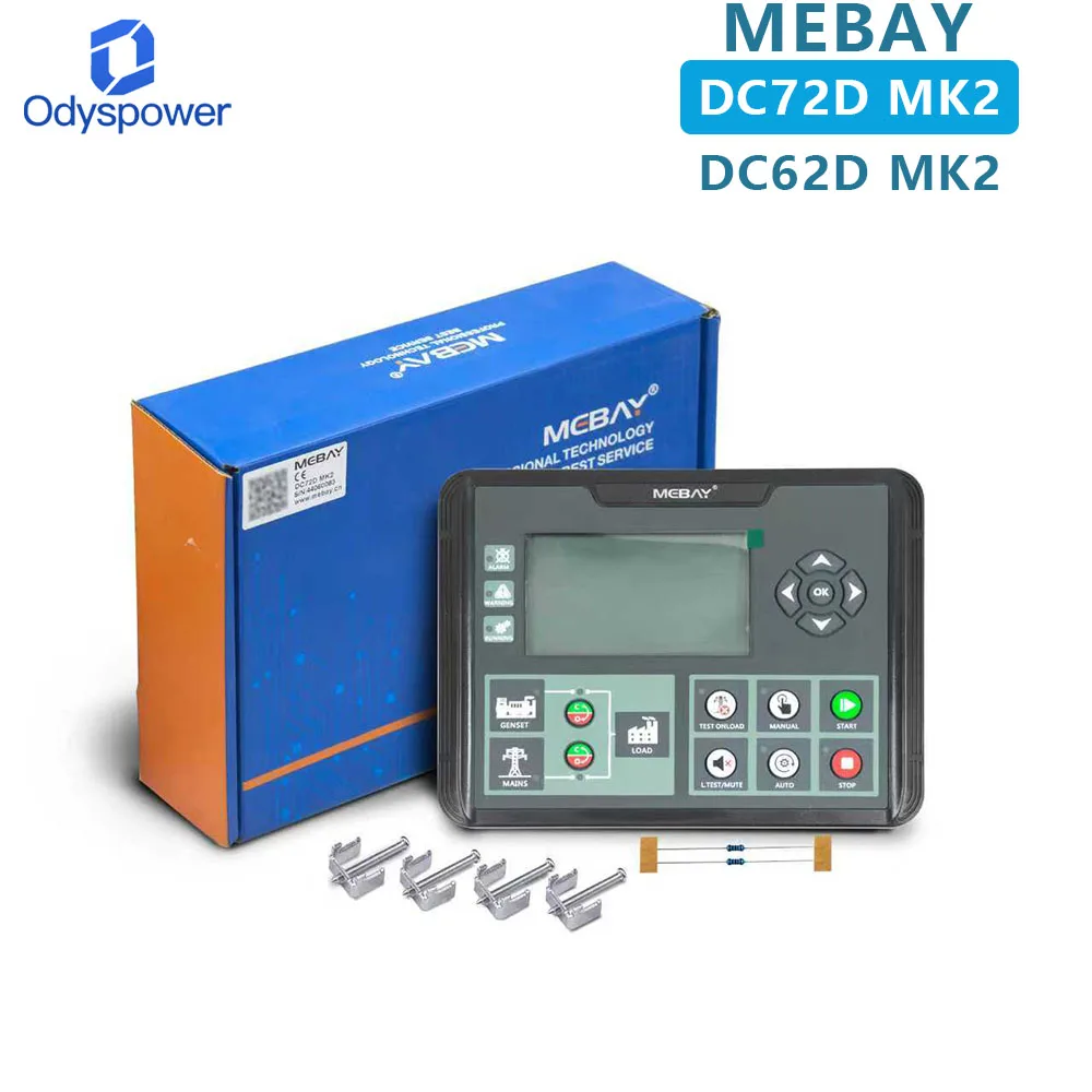 DC72 DC62D MK2 MEBAY Generator Controller Module Start Stop Parameter Setting Monitor for Generator Sets
