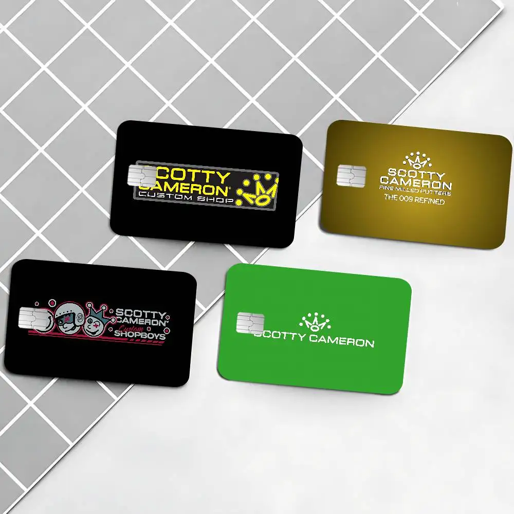 S-Scotty C-Cameron Sign Game Film Cover Sticker Case for Small Chip Credit Debit Card Front Side