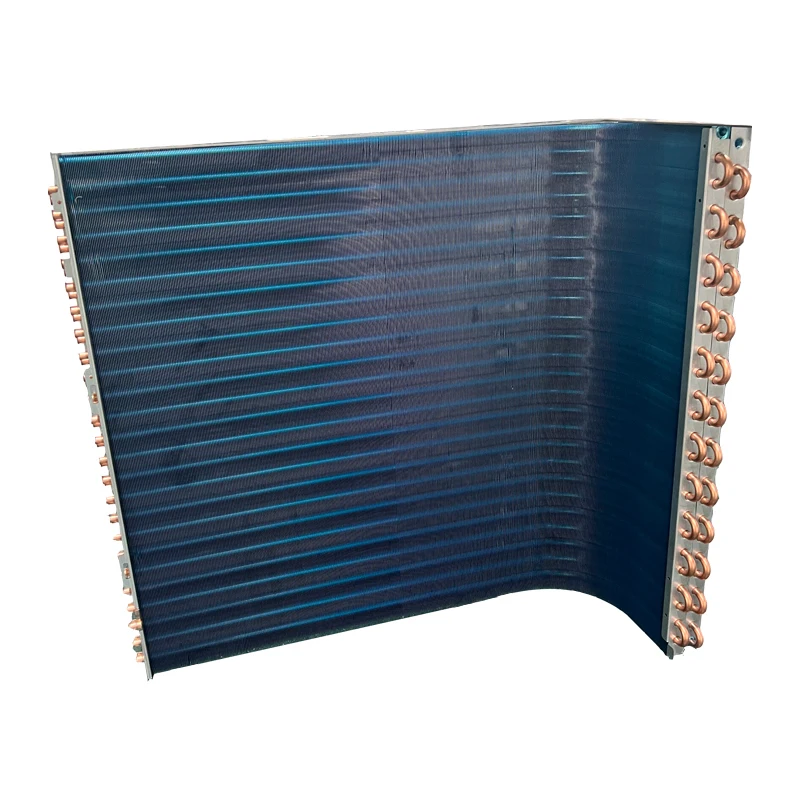 Multiple Effect Evaporator Air Cooled L Shaped Condenser Copper Tube Heat Exchanger