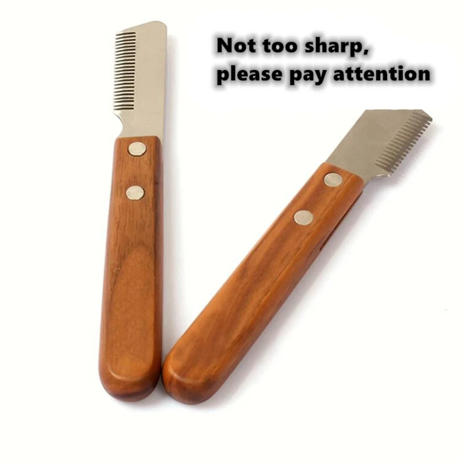 Dog Comb Stainless Steel Wooden Handle Stripping  Pet Hair Remover Grooming Tools Undercoat Brushes