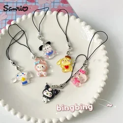 1PCS Kawaii Sanrio Hello Kitty Keychain Creative KT Cat Key Holder Cute Cartoon Anime Keying Bag Pendant Accessories Girl Gifts