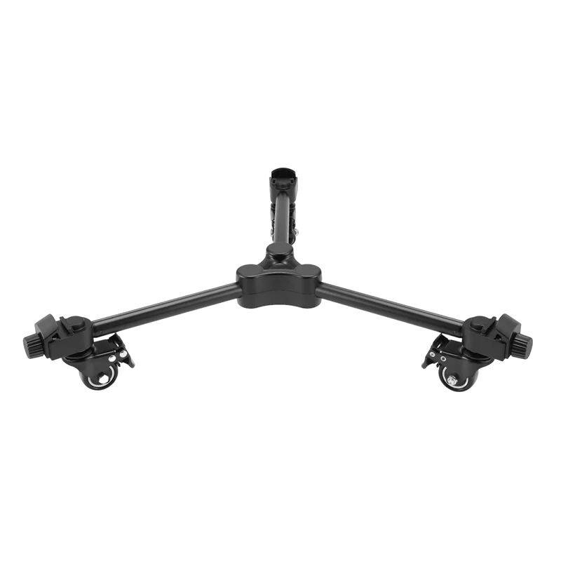 ABDE-Ulanzi AT-02 عجلات قابلة للتمديد قابلة للطي المنزلق ترايبود دوللي قاعدة حامل سبائك الألومنيوم المحمولة ترايبود دوللي للاستوديو 20 كجم