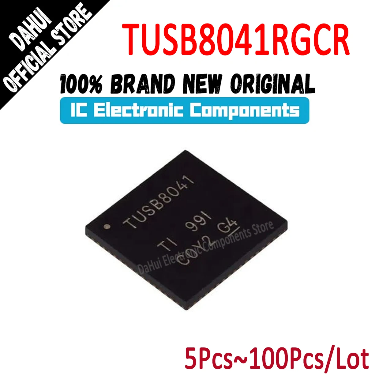 

TUSB8041RGCR TUSB8041 TUSB IC HUB CONTROLLER USB Chip VQFN-64