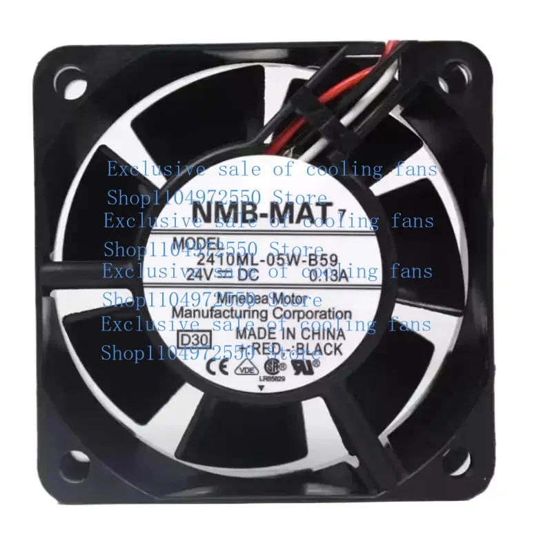 Для NMB 2410ML-05W-B59 D30 DC 24 В 0,13 А 60x60x25 мм 3-проводной охлаждающий вентилятор для сервера