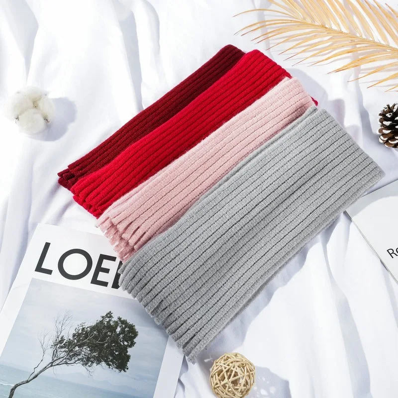 الشتاء الاطفال وشاح لينة متماسكة الرقبة أدفأ للجنسين بلون 2-10 سنة الرضع طفل صبي فتاة وشاح دافئ هدية اكسسوارات