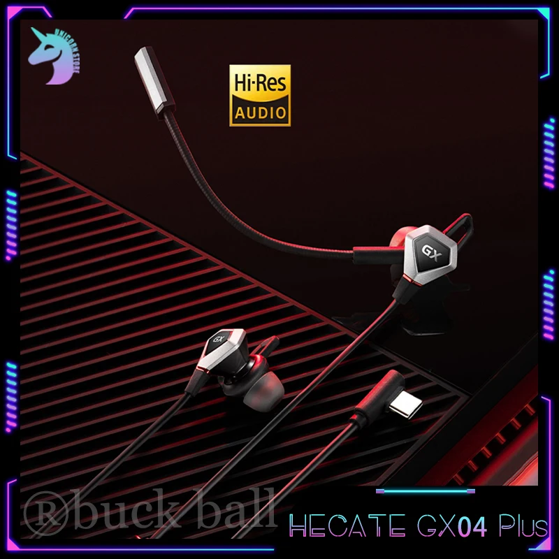 

Наушники-вкладыши Hecate Gx04 Plus, проводные наушники-вкладыши с разъемом Type-c, портативные, с поддержкой гарнитуры с двойным микрофоном