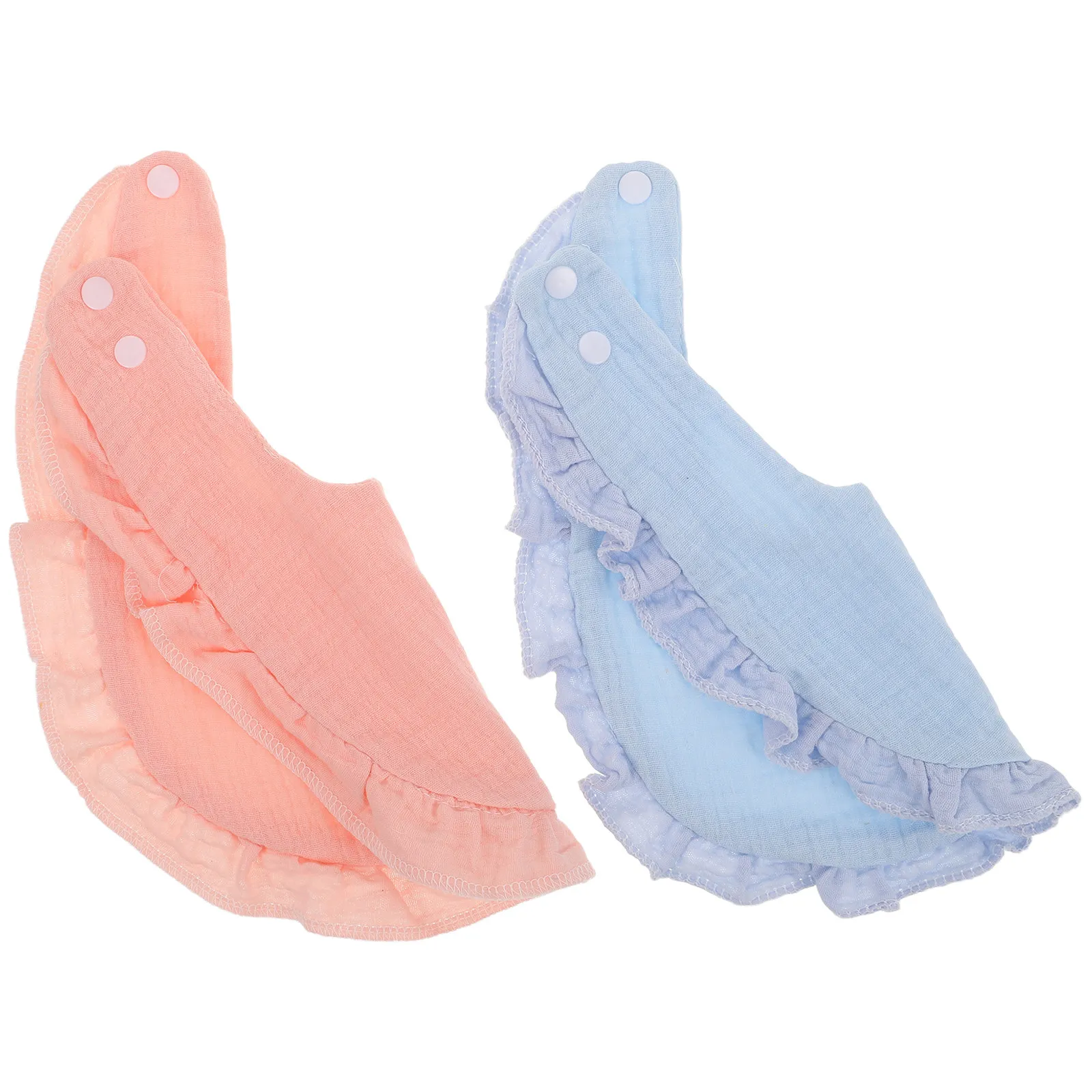 

2pcs Absorbent Bandana For Teething Drooling Newborn Feeding Sleeping Protection Gauze Drool Bibs Decorative Feeding