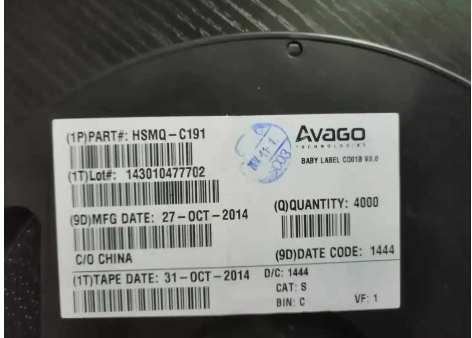 

50 шт./HSMQ-C191 ЧИП Avago LED 0603 (1608) Туманный изумрудно-зеленый, светодиод SMD для подсветки