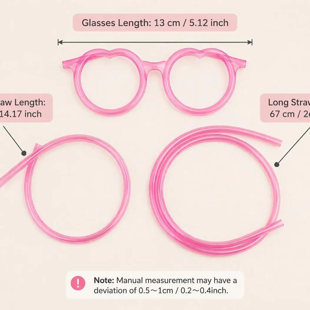 Adorable Crazy Eye Glasses Straw,Quirky Lazy Drinker's Delight,Fun Beverage Sipping Accessory,Unique Drinkware for Parties&Event