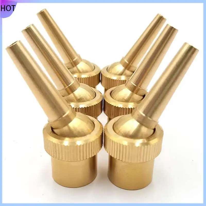 

B45C 6Pcs 1/2Inch DN15 Brass Fountain Nozzle Adjustable Direction Jet Water Sprayhead For Landscaping Use