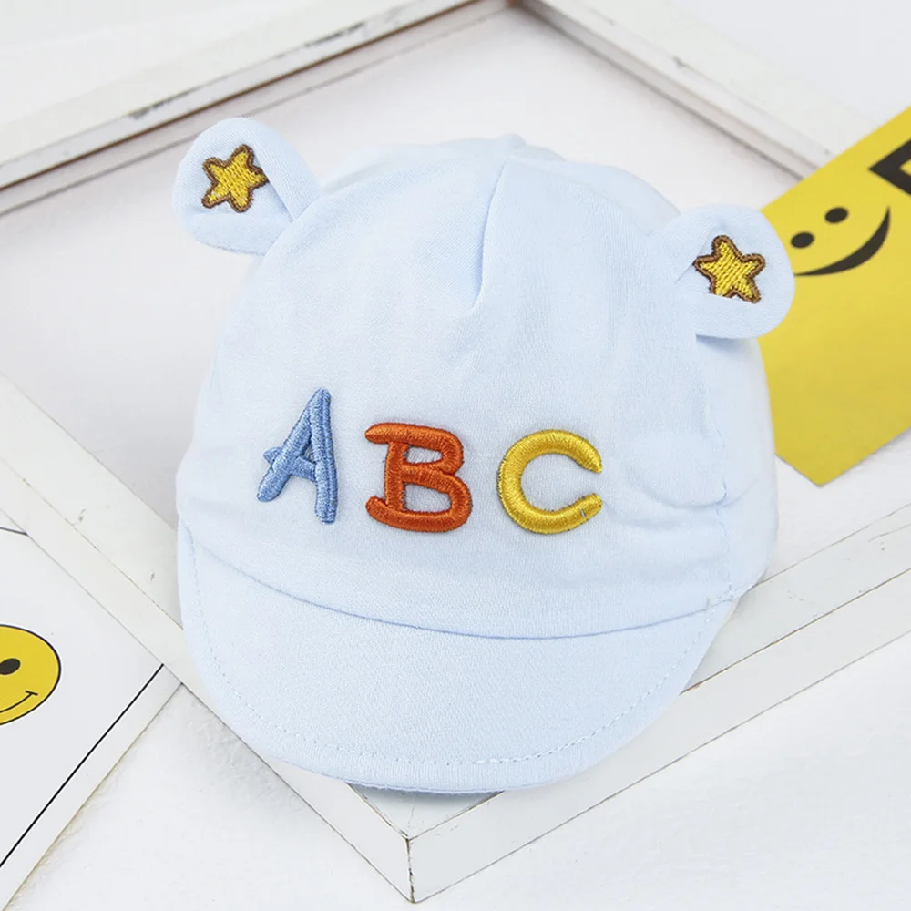 Cotton Baby Boys Girls Letter ABC Hats Spring Autumn Cute Peaked Cap Sun Hat Baseball Caps For Newborn Kids 0-8 Month