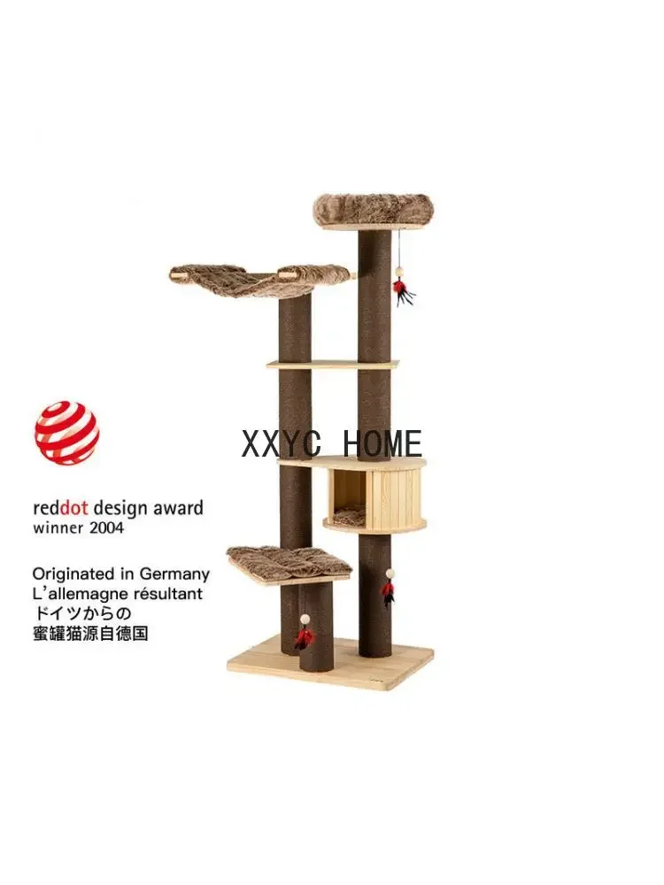 Cat Climbing Frame,  Litter, Tree, One Frame, Pine Solid Wood, Strong And Wear-resistant