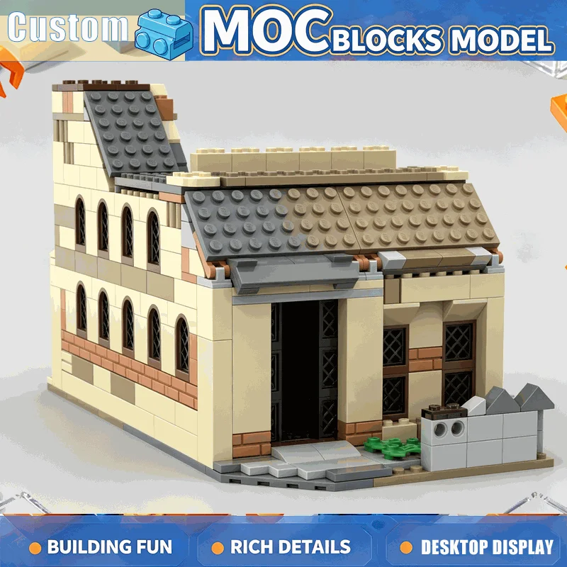 578PCS Modular Townhouse City Street Building Model Building Blocks DIY Assembly Educational Creative Display Collection Gifts