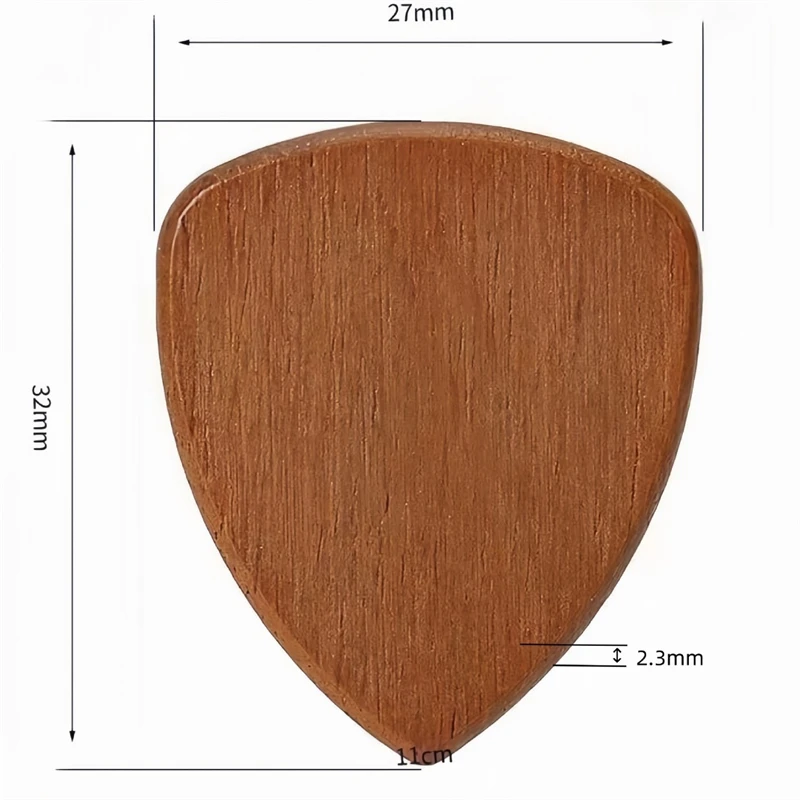 Gitarrenplektren aus Massivholz: Koa-Holz, Rosenholz, Sapele-Holz, Universelles Instrumentenzubehör – Detail 5