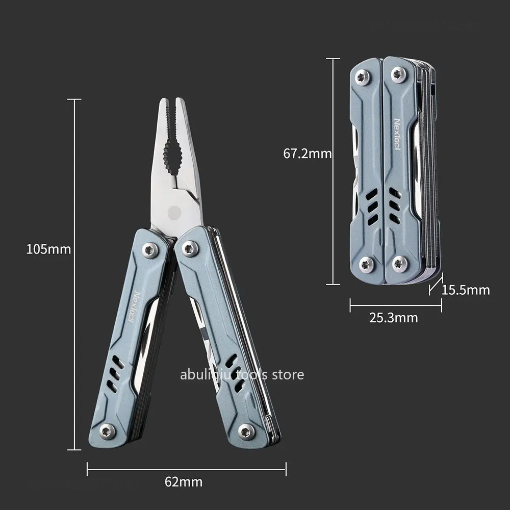 Bâle Tool-Mini Sailor Plier, Outils multifonctions 11 en 1, Coupe-fil, Carte de récupération, Broche, Tournevis, Ciseaux, Ouvre-bouteille, Couteau