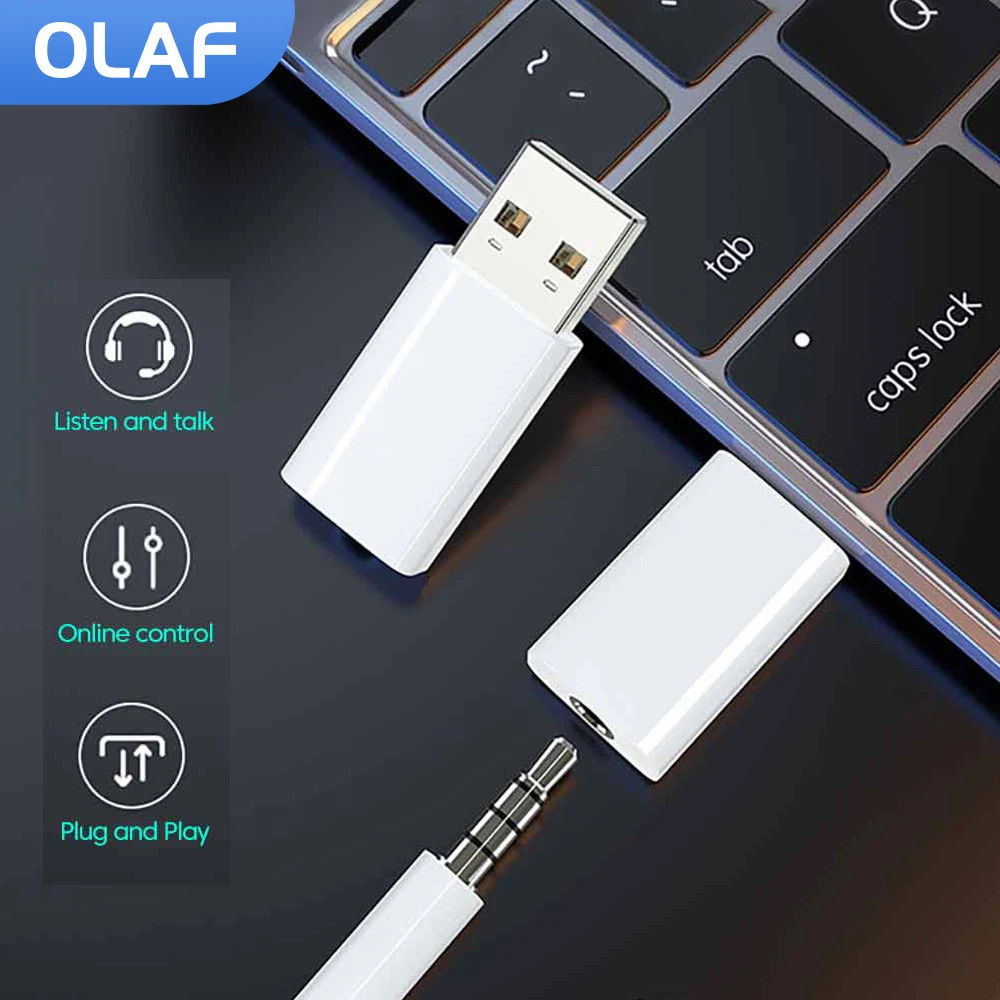 3.5MM Male to USB A Type C Feamle Adapter Stereo Mini Adudio Conncetor for iPhone Samsung Laptop Tablet TV Computer