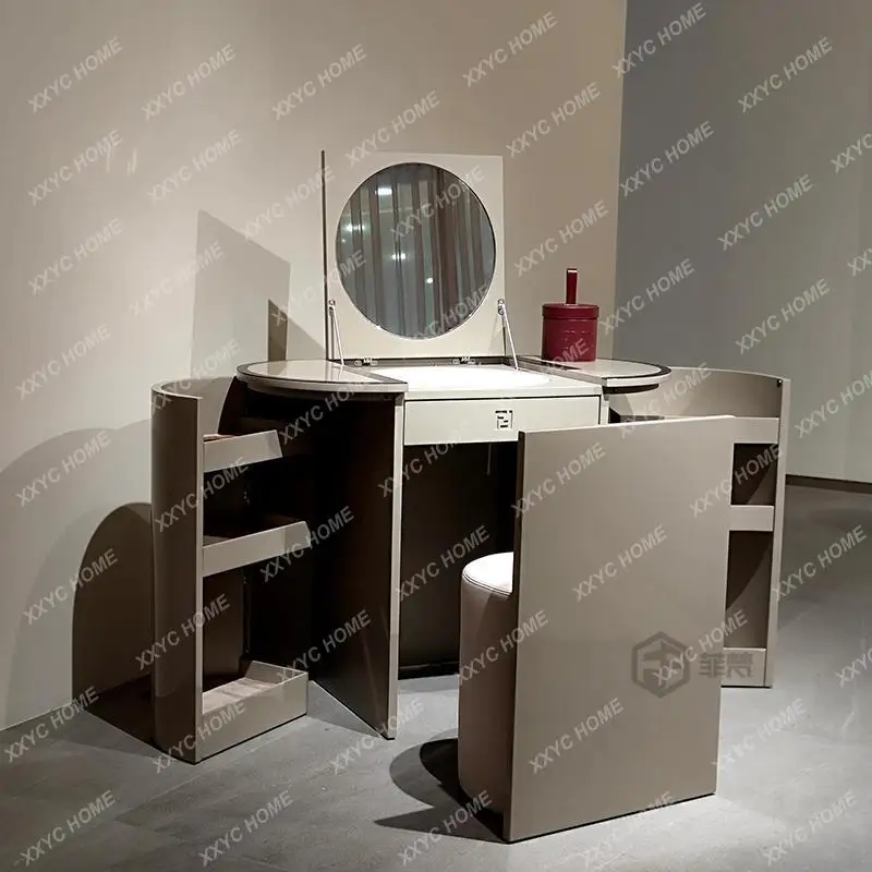 

AASolid Wood Modern Villa Luxury Small Apartment Bedroom Storage Cabinet Dressing Table