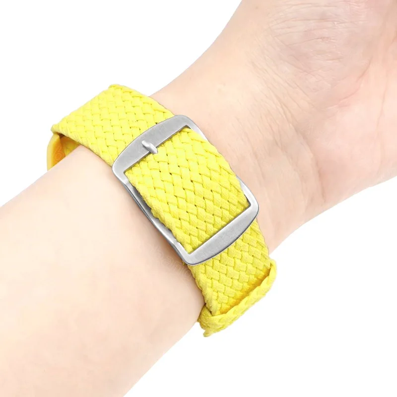 304 나일론 시계 스트랩 밴드 걸쇠용 스테인리스 스틸 버클, 원피스 루프 팔찌, 손목 벨트 버튼, 14mm, 16mm, 18mm, 20mm, 22mm