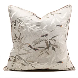 Classic Flower Cushion Cover Throw Jacquard Pillow Cover Home Decoration for Sofa, Home, Living Room