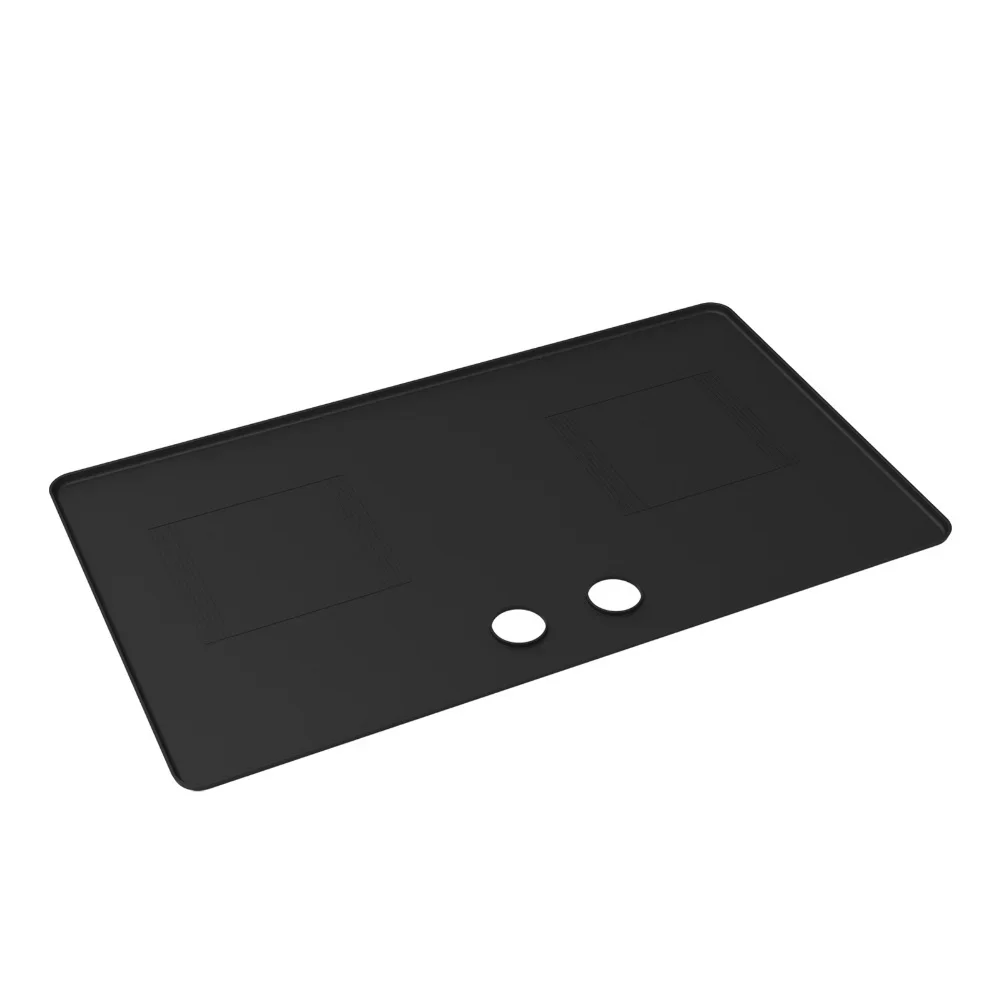 Protective silicone mat for kitchen stove tops designed for heat resistance and anti-scald performance with secure fit