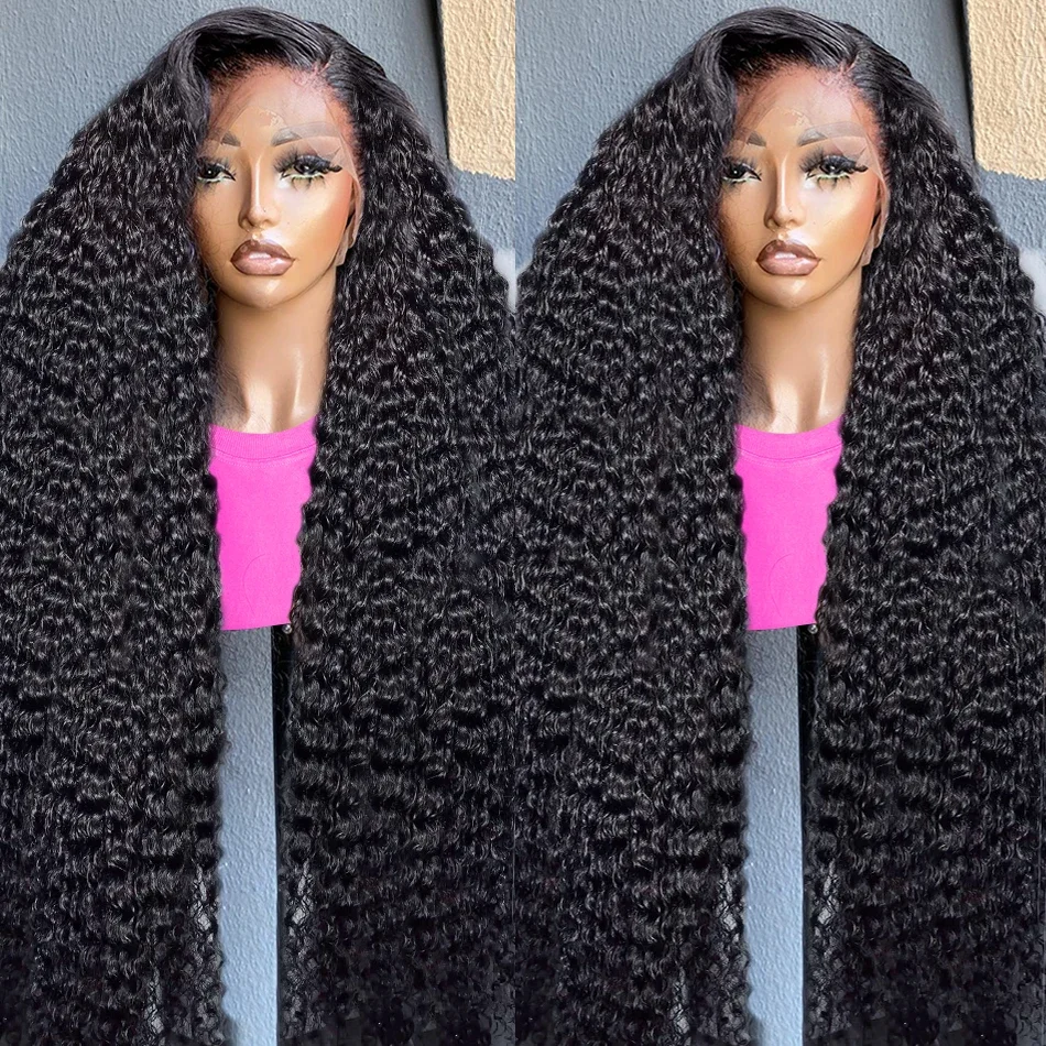 30 32 40 inch Afro Water Deep Kinky Curly Human Hair Bundles  display picture 2