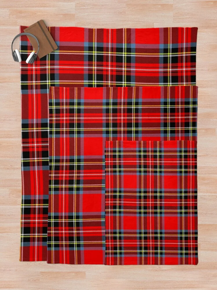 Stewart Royal Modern Tartan Throw Blanket Luxury Blanket Hairy Blankets Blankets For Bed