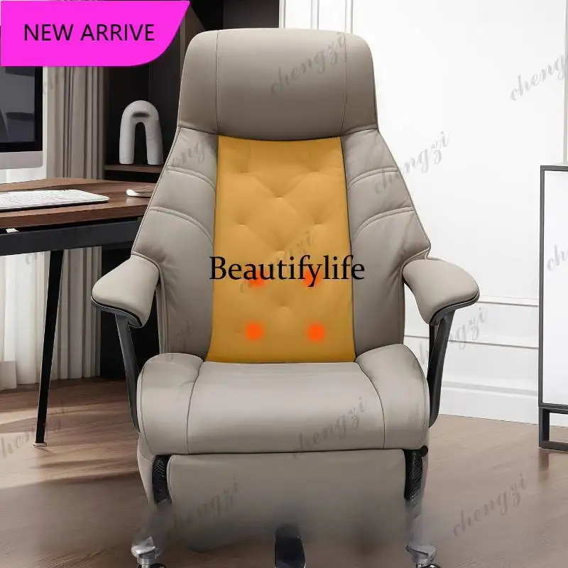 CC  Gray Luxury Office Chair Armrest Upgrade Swivel Designer Oversized Office Chairs Comfortable Silla De Escritorio