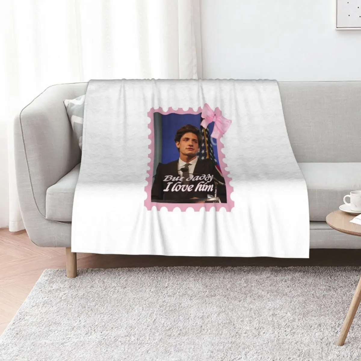 But daddy i love him Jack Schlossberg Throw Blanket Bed For Baby Loose decorative for babies Thins Blankets